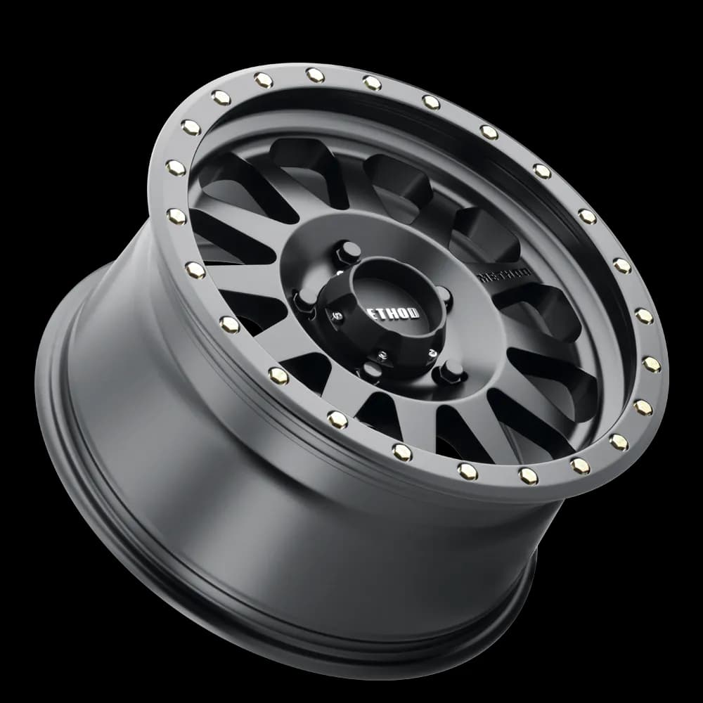 Aluminum Wheels 17x8.5 Double Standard MR304 Bolt Pattern 5 On 127 Offset 0 Lip Size 3.07 Matte Black MB Method