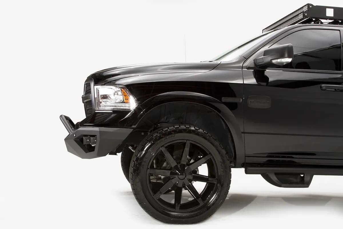 1318 RAM 1500 Vengeance Front Sensor Bumper w/ Prerunner Guard Matte Black