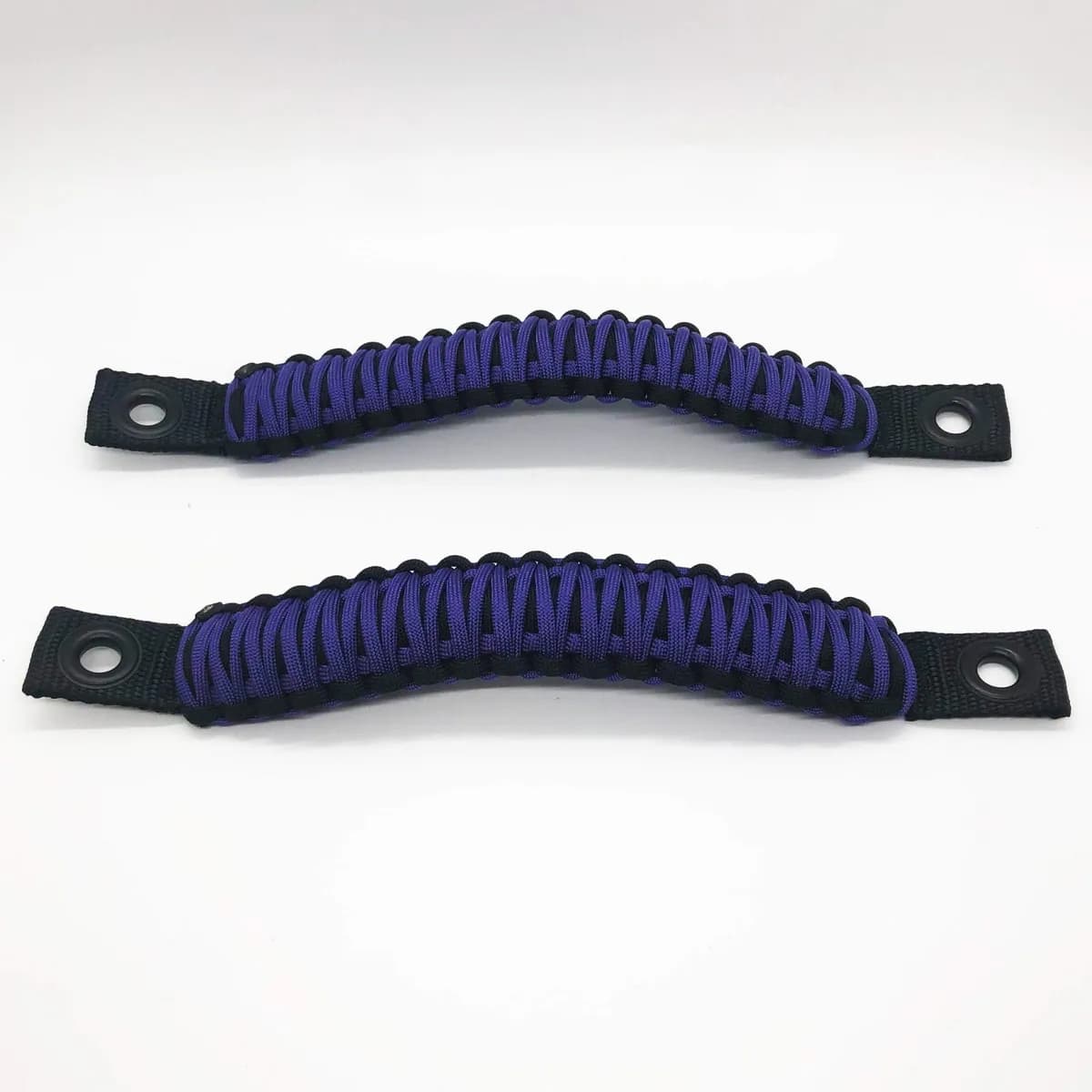 Paracord Grab Handles Rear Pair Bolt-On For Jeep Wrangler Jl, Jlu 2018-2025 - 550 Paracord | Bartact | Black / Purple