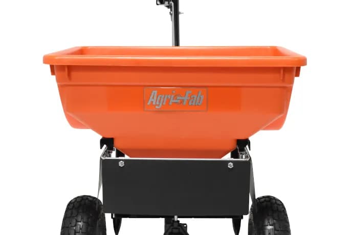 Ice Melt Spreader 85lb Black/Orange