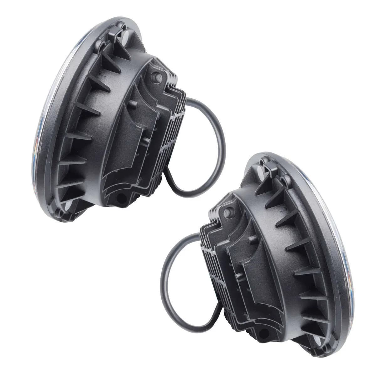7" High Powered LED Headlights | DOT Certified Sealed Beam Replacement | Jeep Wrangler & Classic Cars - No Halo