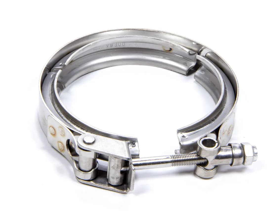 Quick Release V-Band Clamp; 2.75 And 3 in. Matiching Tube Size; 3.8125 in. Flange OD; 300 Series Stainless Steel;