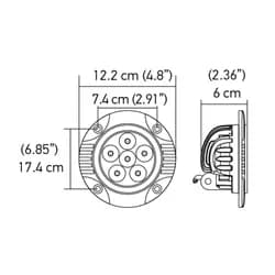 Hvf 90mm 6led Flsh Off rd Spt mv
