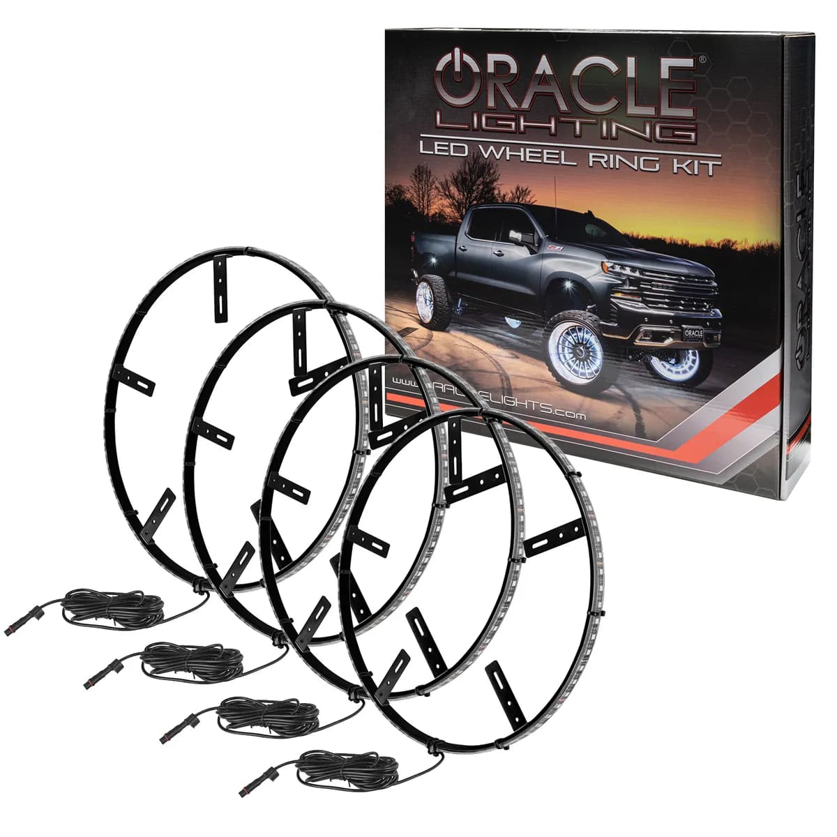 Oracle LED 15in Illuminated Wheel Rings - No Controller