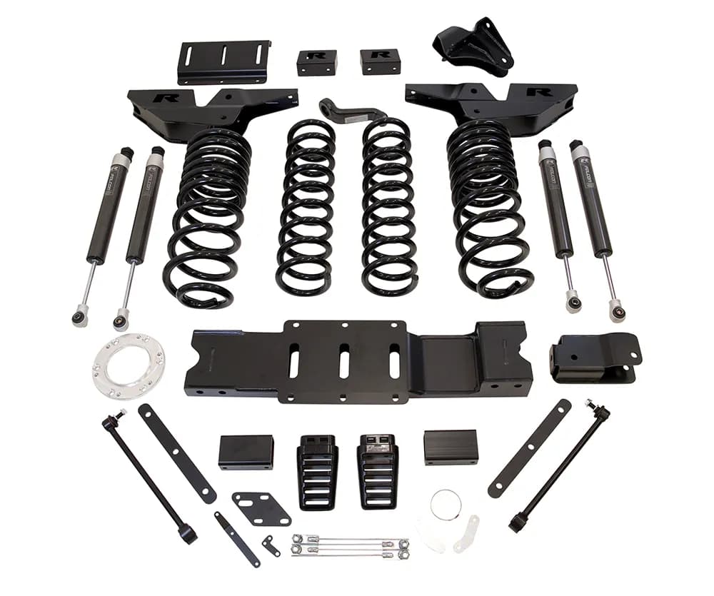 4.5ft. coil lift kit-front and rear track bar brackets; front and rear coil springs w/Falcon shocks