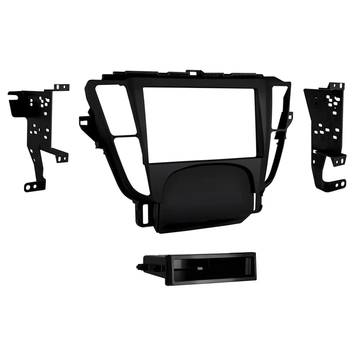 Custom Fit Mounting Kit; Iso Din W/Pocket or Double Din Radio Provision; Incl.: Radio Trim Panel/Radio Brackets/Pocket/Screws;