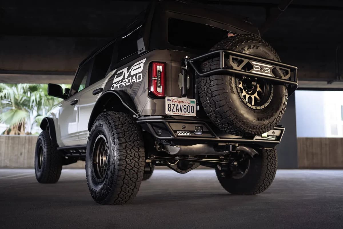DV8 Offroad 2021-2023 Ford Bronco | Rear License Plate Relocation Bracket