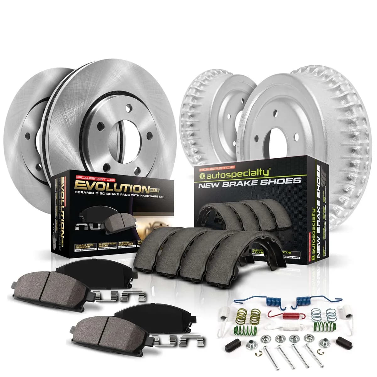 Autospecialty Brake Kit fr 1992-1999 Jeep Cherokee 1991-1999 Jeep Wrangler
