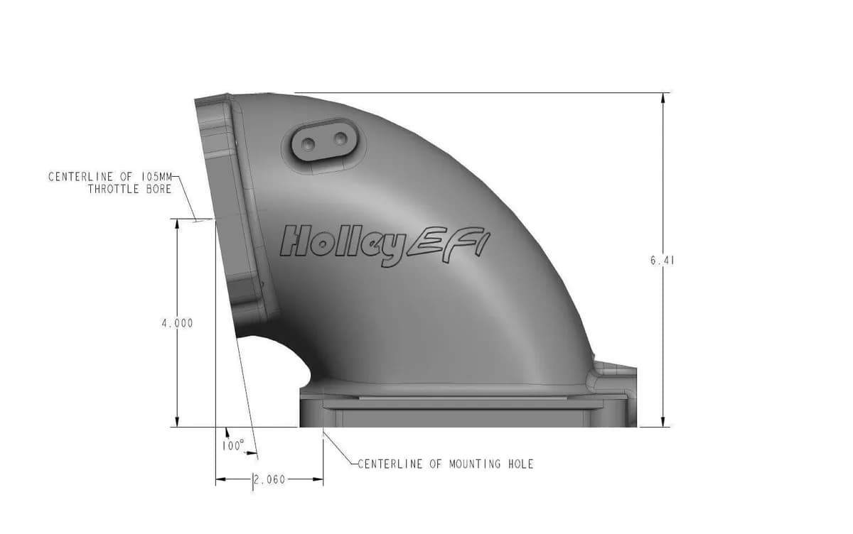 Intake Elbow gm ls 4500 Flange