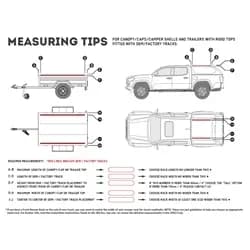 Truck Canopy or Trailer with OEM Track Slimline II Rack Kit 1475mmW X 2772mmL