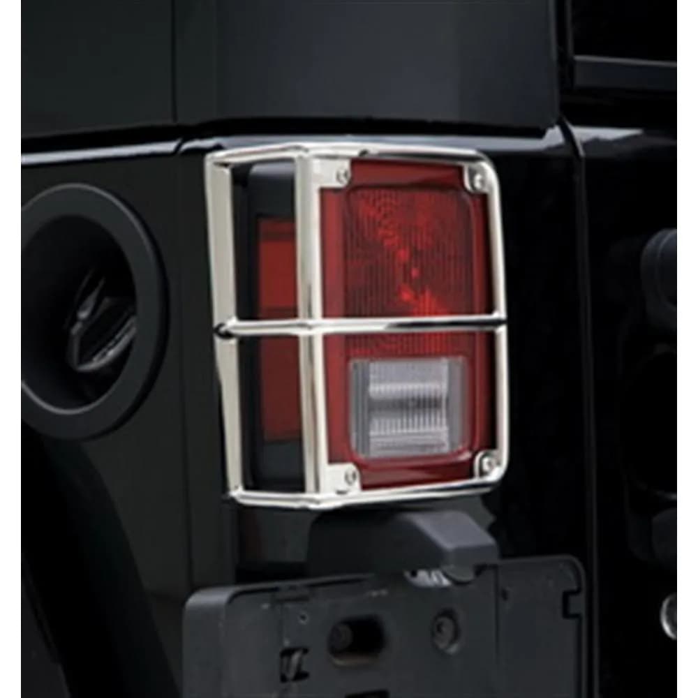 Euro Tail Light Guard Pair - Stainless Steel (07-18 JK/JKU)