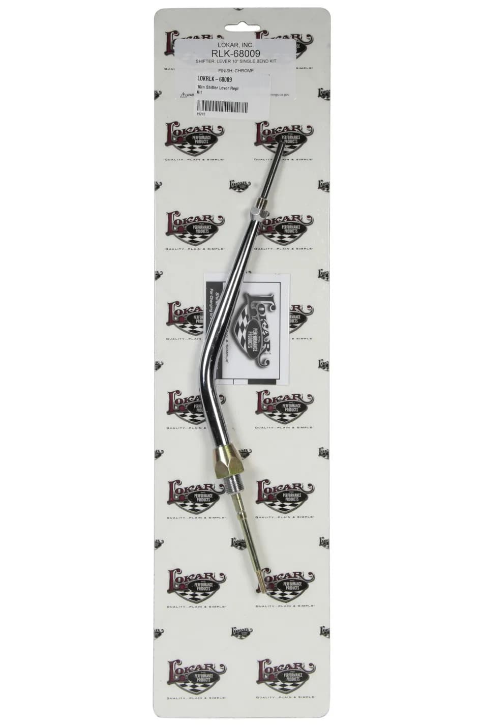 Lever Conversion Kit; 10 in. Lever; Lower Threads; Chrome Finish;