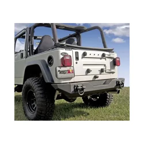 Rugged Ridge XHD Rear Bumper Textured Black