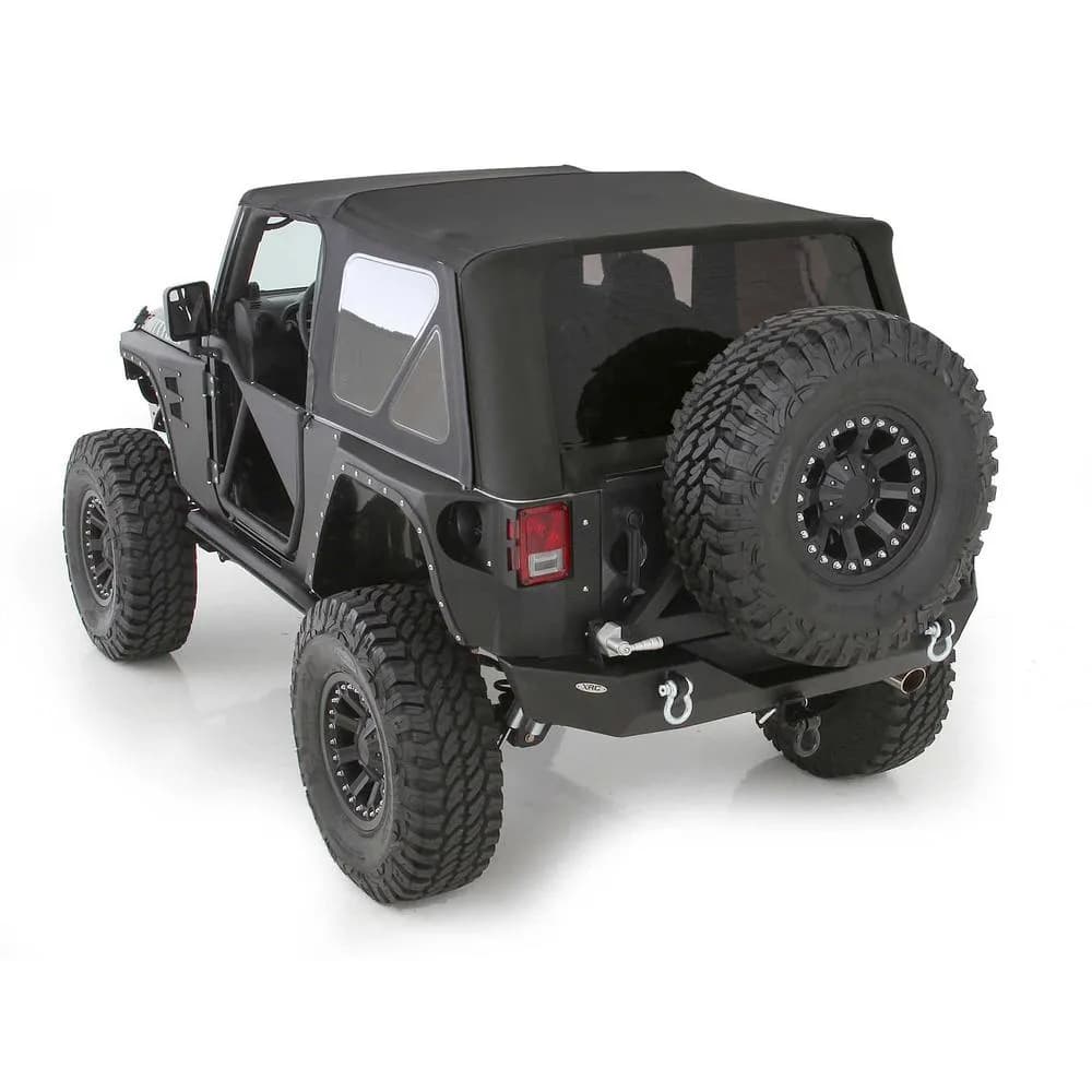 1018 Wrangler (Jk) 2 Door Soft Top OEM Replacement W/Tinted Windows Black Diamond