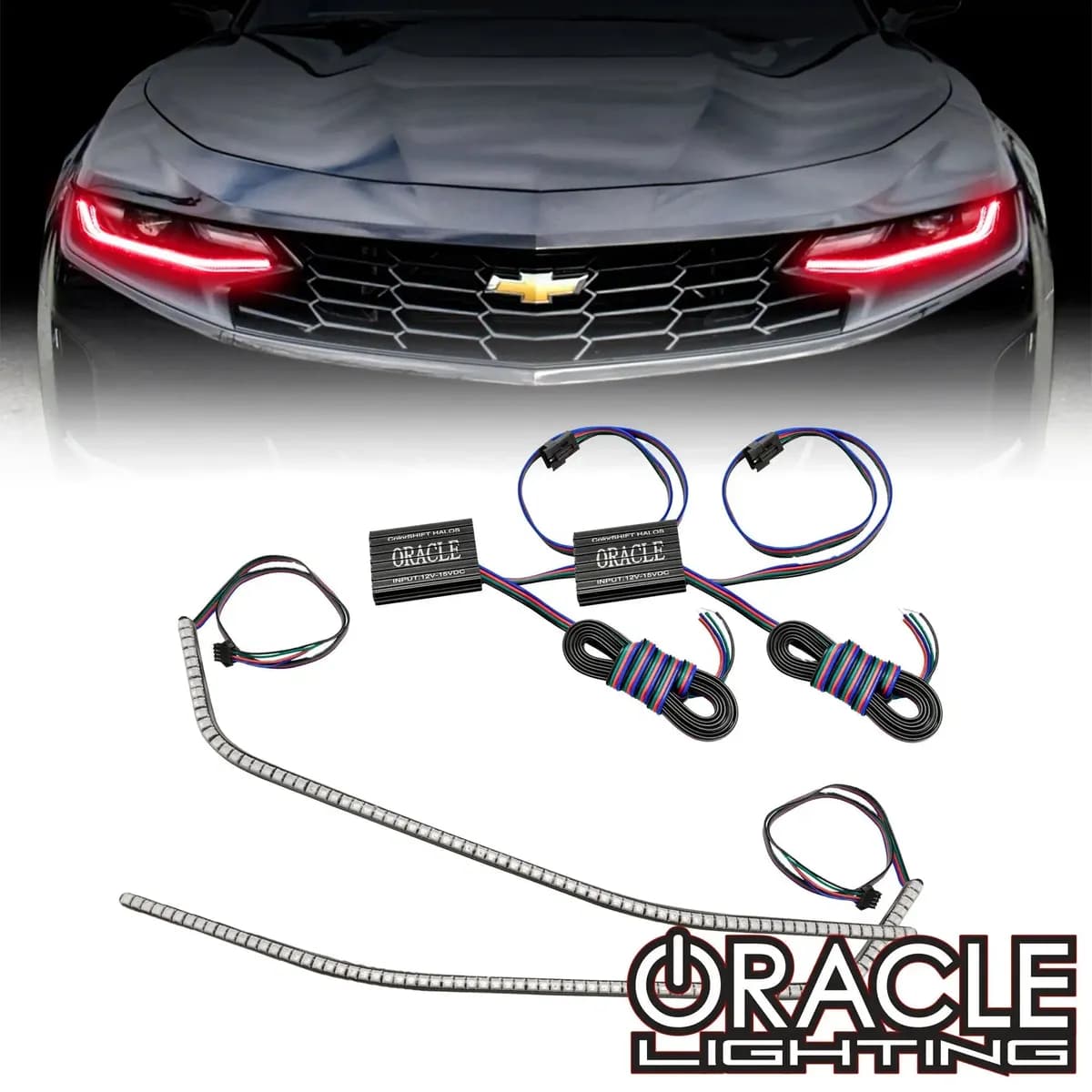 ORACLE Lighting 2019-2023 Chevrolet Camaro ColorSHIFT Surface Mount Headlight DRL Modules - ColorSHIFT - w/RF Controller