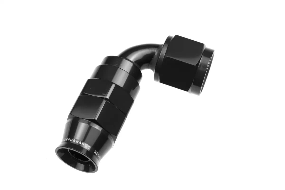 10 an 90 Degree Ptfe Reusable Hose End Black
