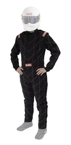 One Piece Single Layer Racing Driver Fire Suit Sfi 3.2a 1 Black 3xlarge