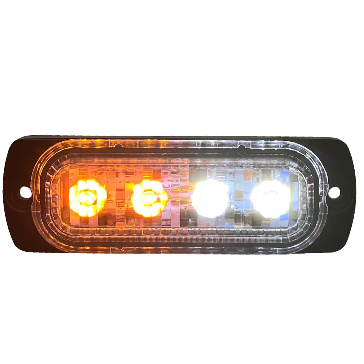 Switching 4led Ultra Slim Flush Mount 19flash Pattern Marker Strobe Light(Whit