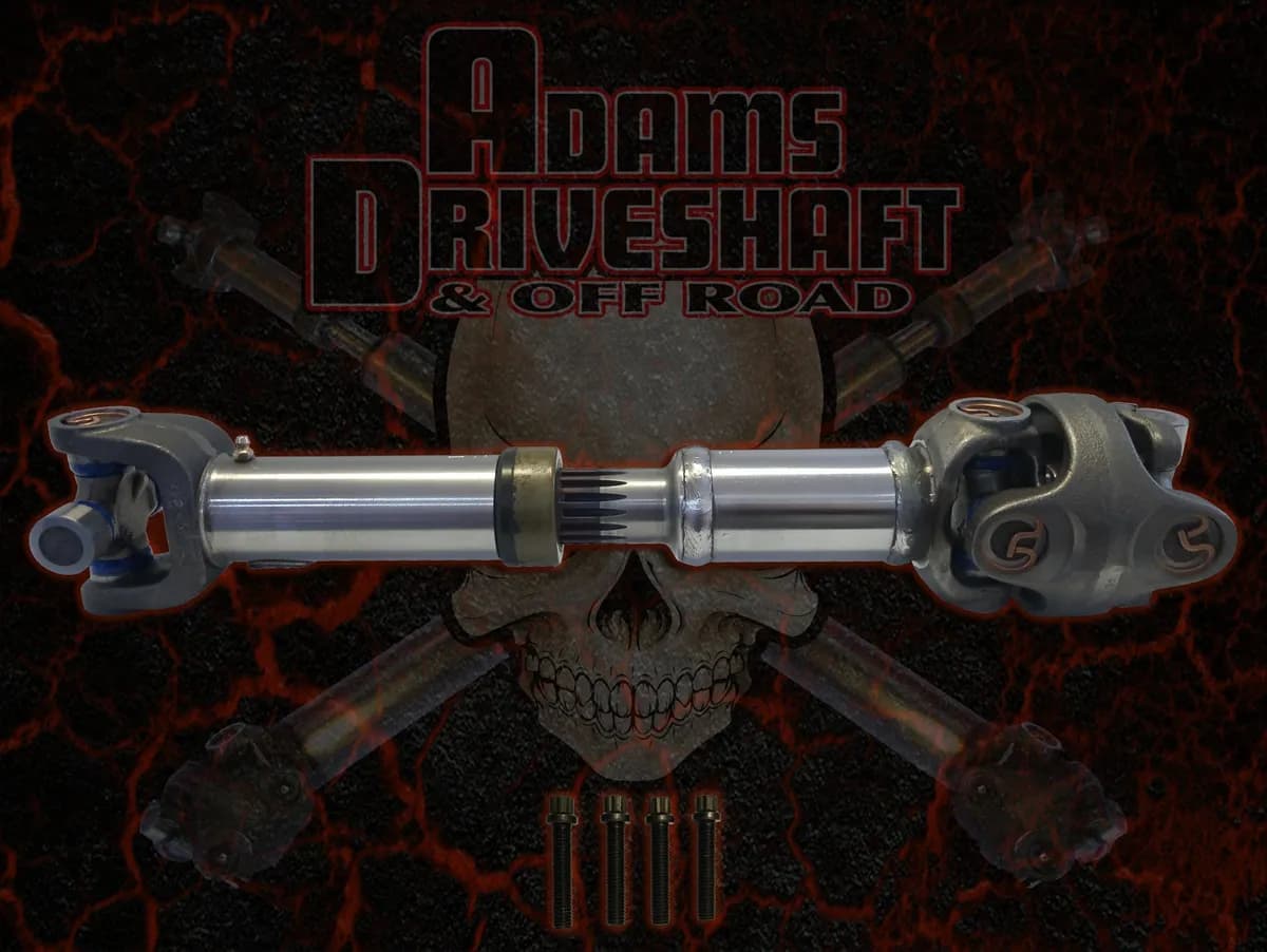 9495 Wrangler Rear 1310 cv Greaseable Driveshaft (Must Have a SYE Kit Installed)