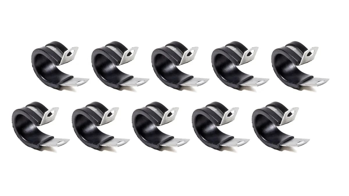 3/4in (.750in) Padded Line Clamps Bag of 10 Pcs