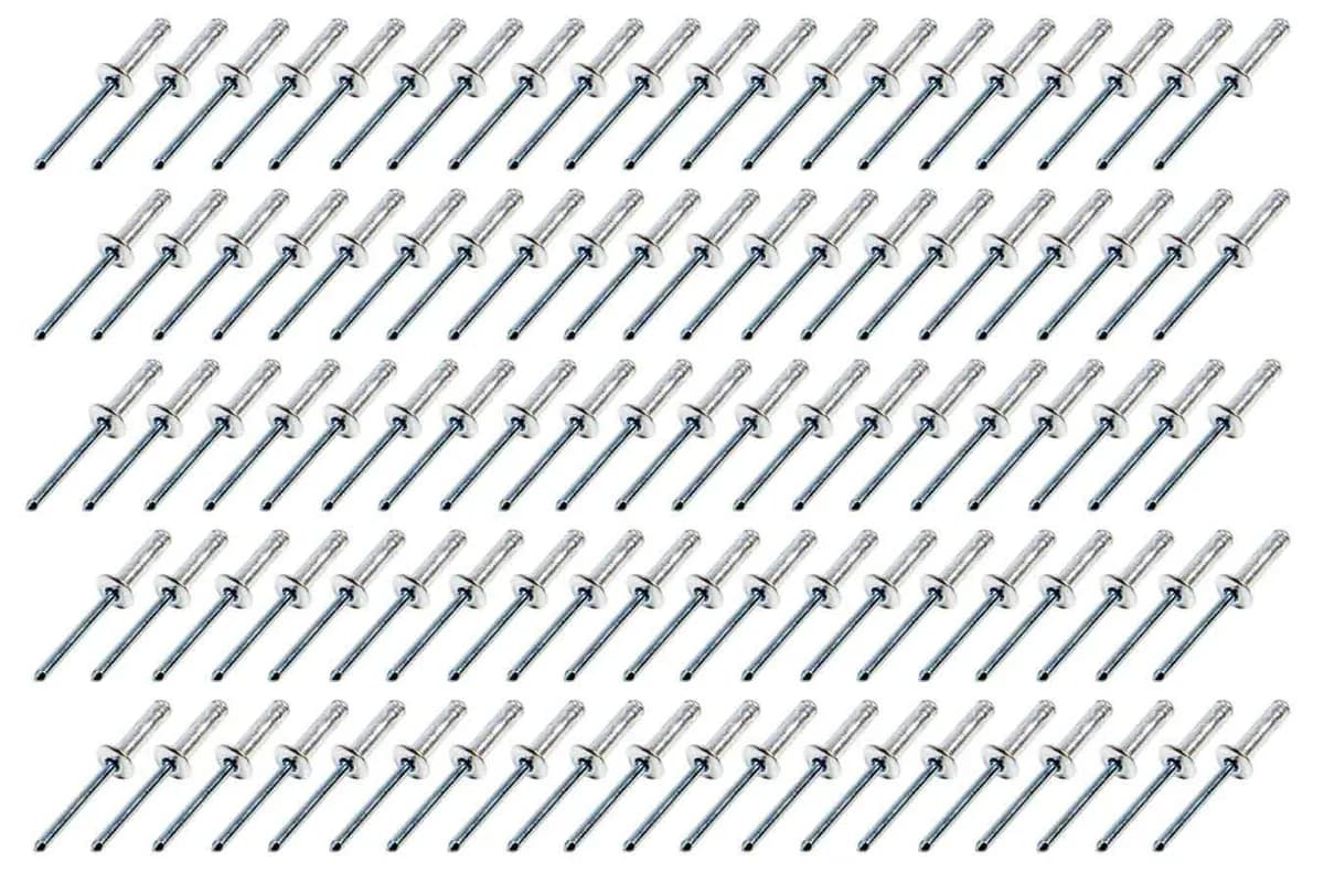 Small Head Rivet Silver 100pc 3/16in