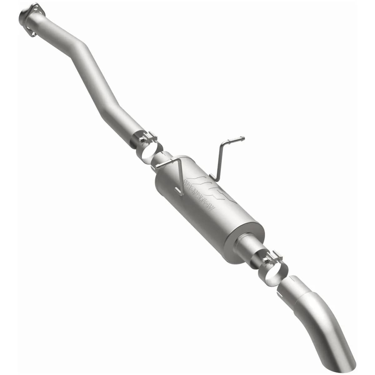 98-10 Ford Ranger EC/CC 3.0/4.0 Cat-Back System featuring 2.5in stainless steel piping and a 3in stainless steel Turn Down tip