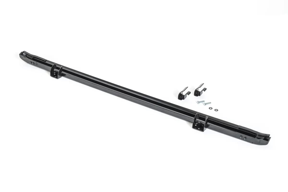 Jeep TJ No Drill Windshield Header For 97-06 Wrangler TJ Black MasterTop