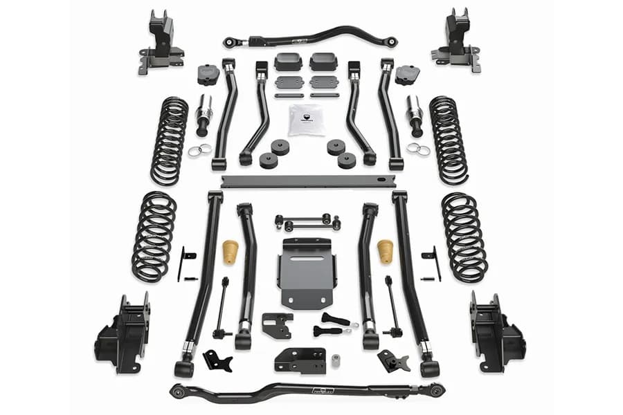 JL 4DR 3.5in Alpine Rt3 Long Arm Suspension System – no Shock Absorbers