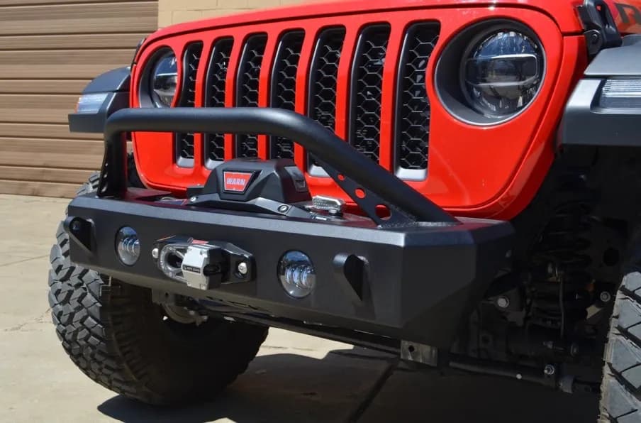 Bumpers 2019 to Present Front, Expedition Series Bull Bar Texturized Black