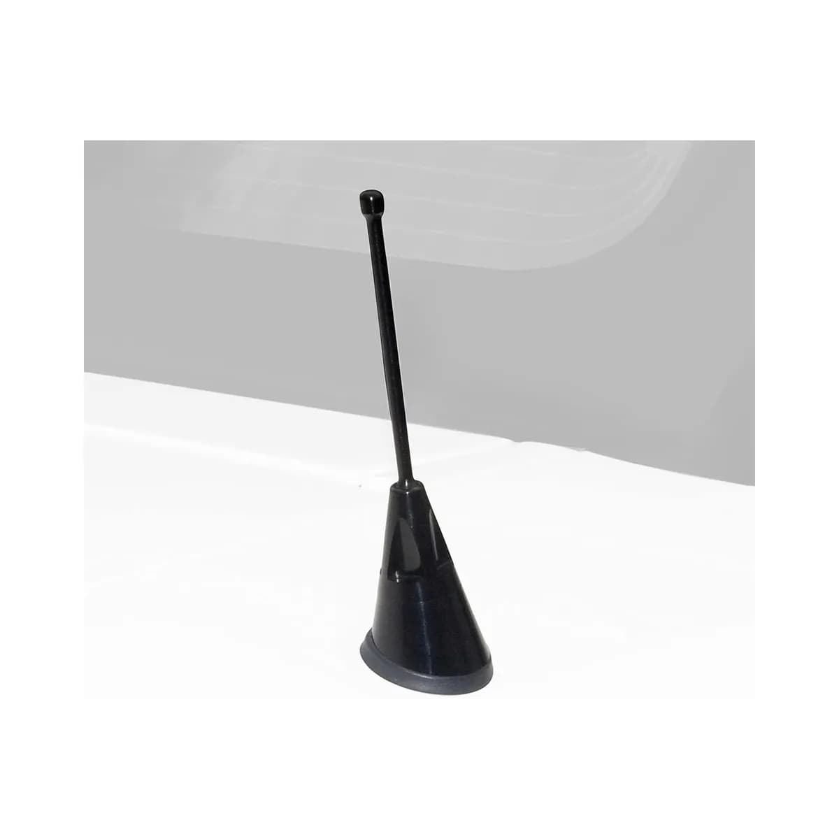 Antenna; Black; Machined Aluminum; w/4 in. Mast;