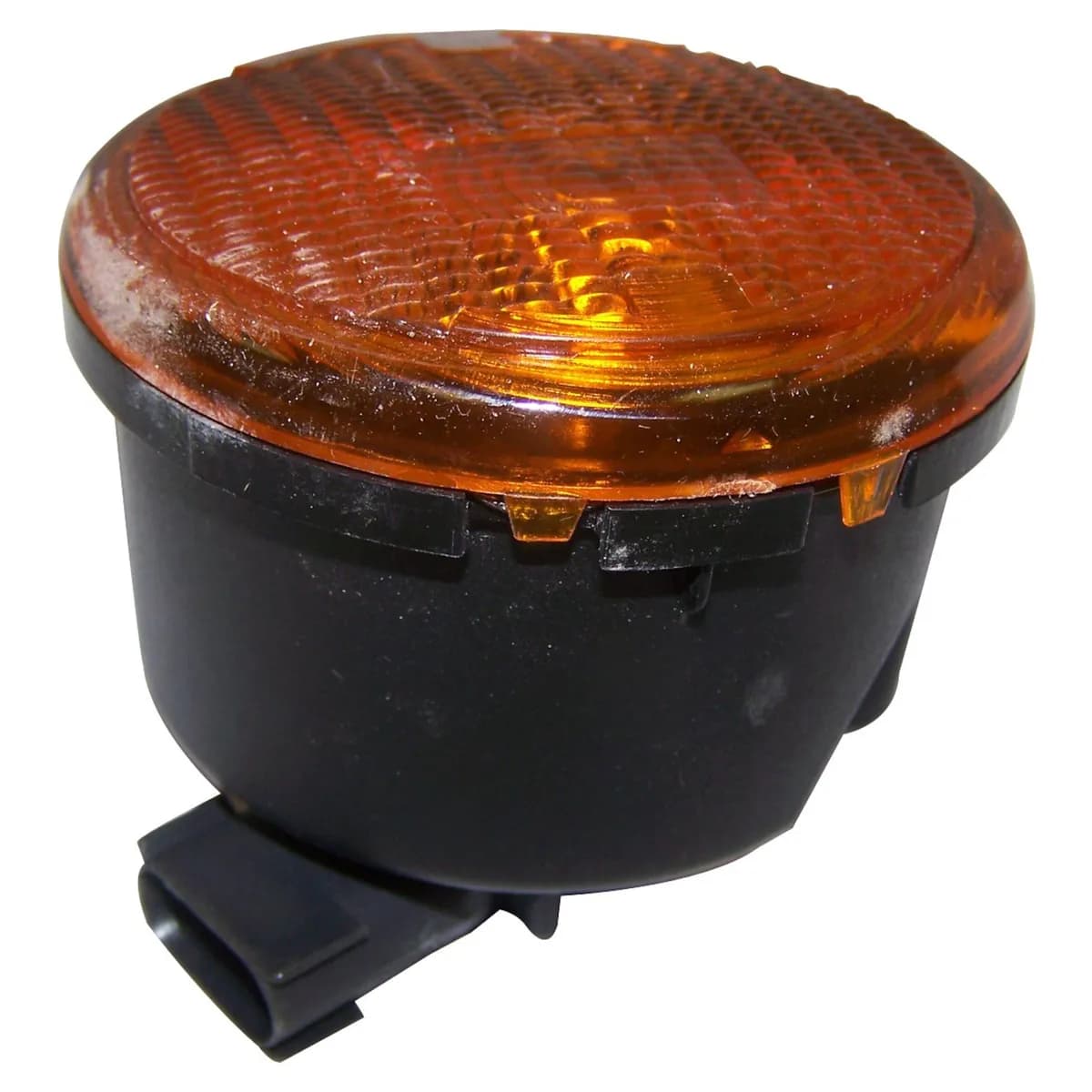 Crown Automotive Jeep Replacement 55077884AD Right Front Park and Turn Signal Lamp, Amber w/ Clear Bulb for 07-13 JK Wrangler