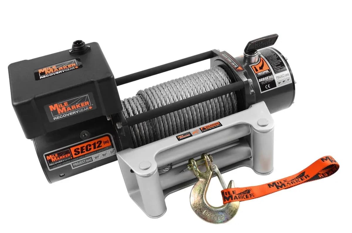 Sec12 (Es) 12v Winch 4.8 HP Series Wound Motor With Standard Electronics