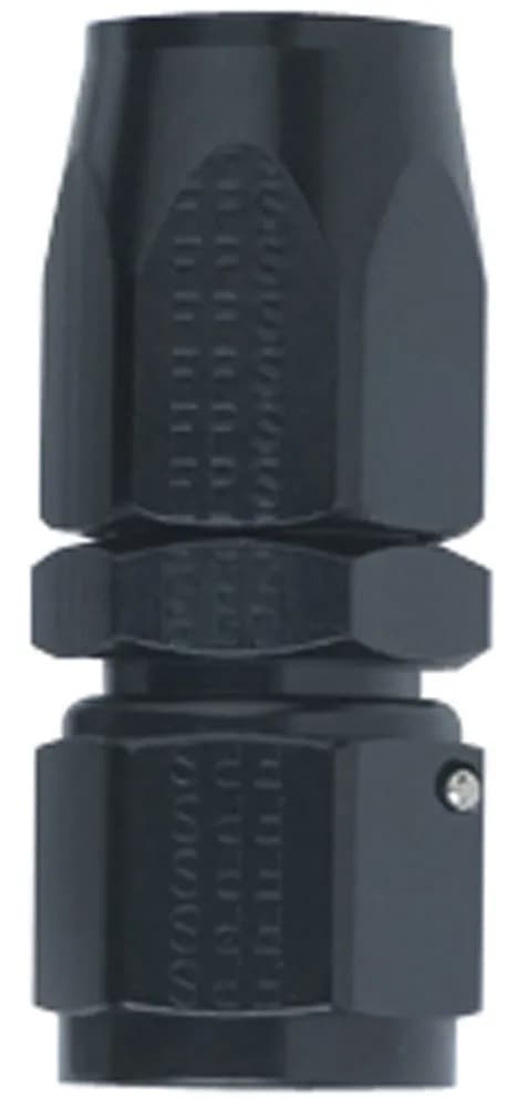 #6 Straight Power Flow Hose End Black