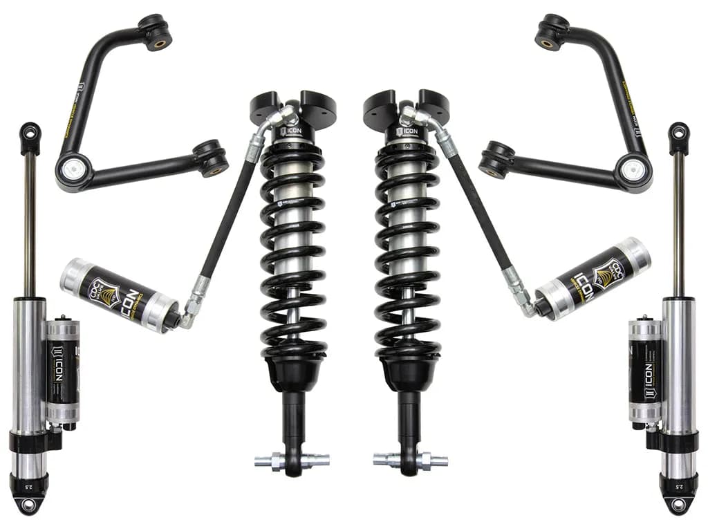 ICON 2019-2026 Chevrolet Silverado 1500/GMC Sierra 1500, 1.5-3.5" Lift, Stage 3 Suspension System, Tubular