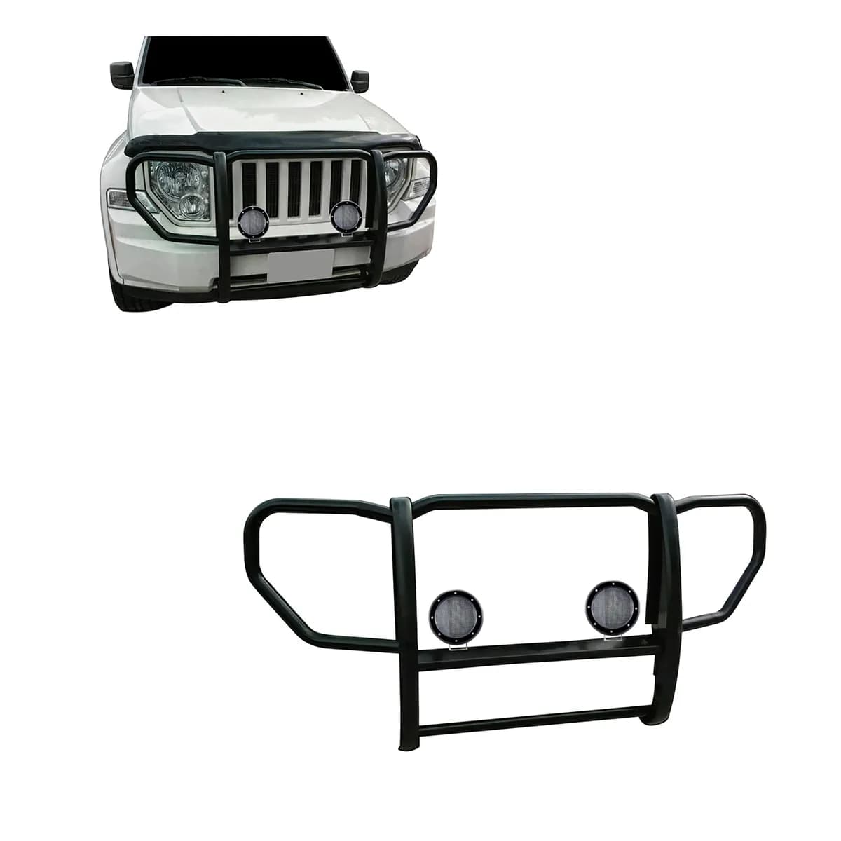 Black Horse Off Road 17A086400A-PLFB Grille Guard Kit