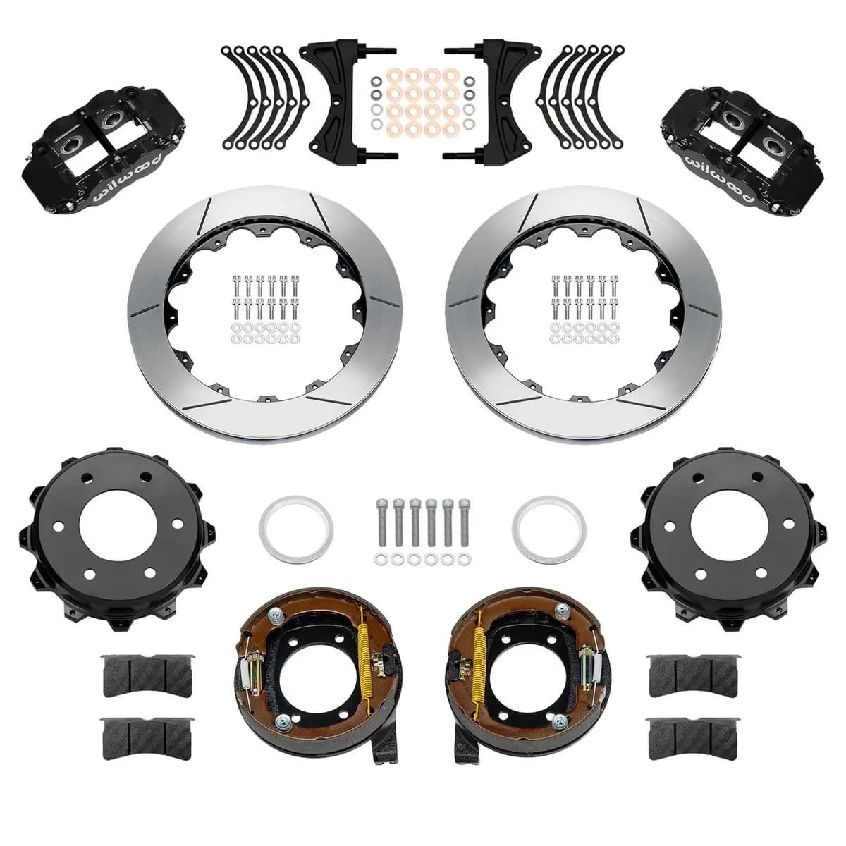 WilWood FNSL4R Rear P-Brk Kit 12.88 1971-1991 GM Blazer 4x4 2.46 Offset 140-18160