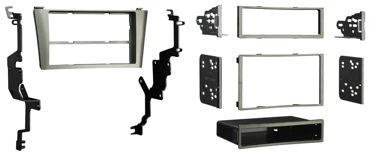 TURBOKits; Radio Installation Kit; Incl. Instructions/Hardware; For Single Or Double DIN; Gray;