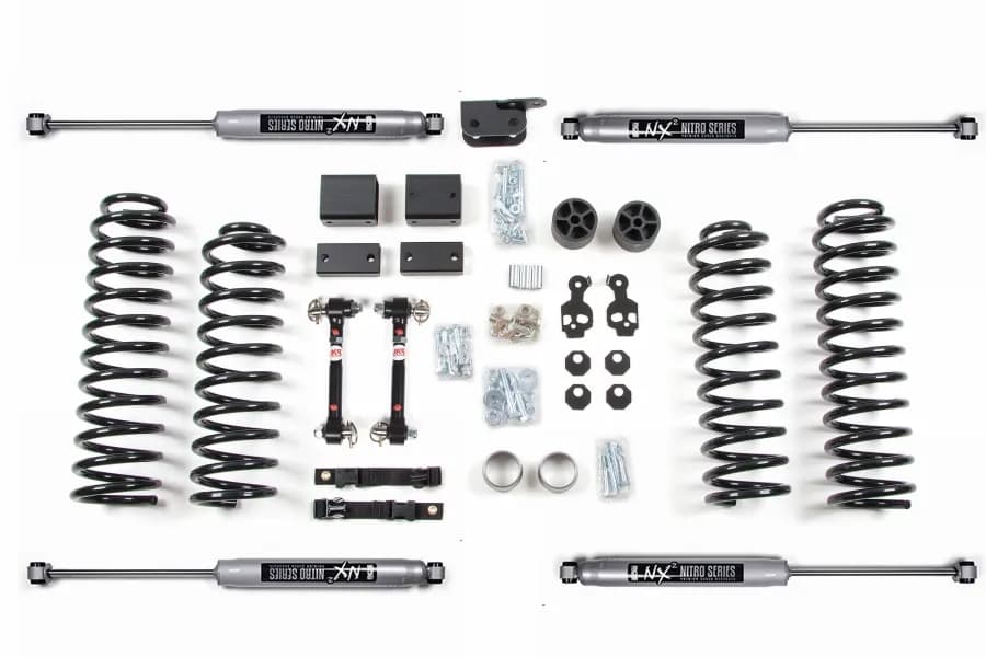 BDS Suspension 3in Lift Kit w/ NX2 Nitro Shocks & Disconnects - JK 4DR 2012+