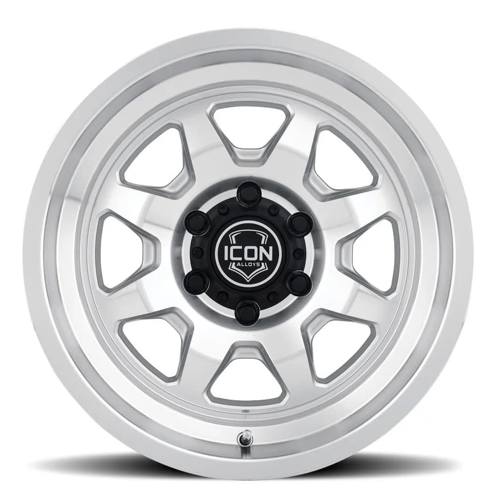 Icon Alloys Nuevo Silver Machined 17 x 8.5 / 5 x 5 / 6mm / 4.5in bs