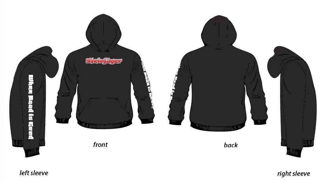 Steinjäger Black Hoodies Size XL