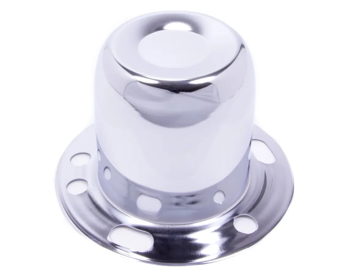 Derby Style Hub Cover Closed End 4.25" Wheel Bore Steel Chrome Plated Bulk HC227
