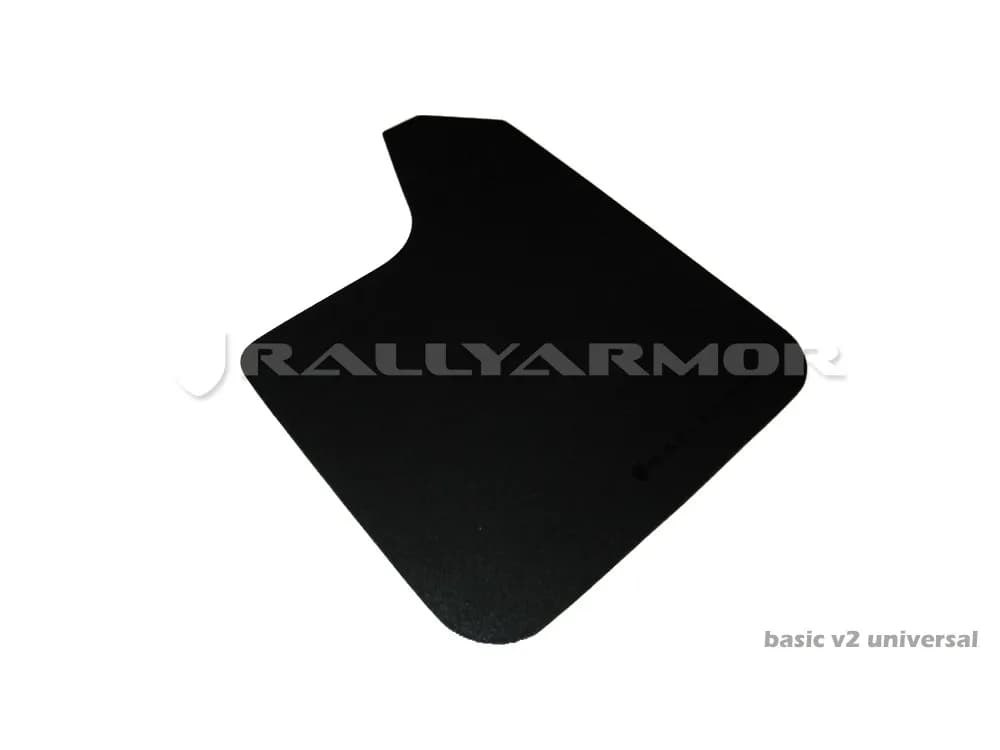 Universal no Hardware/No Brackets Included Black Mud Flap/White Logo