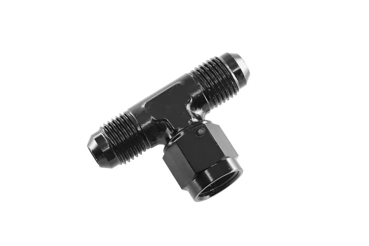 10an Tee With Female Adapter Swivel on Branch Black