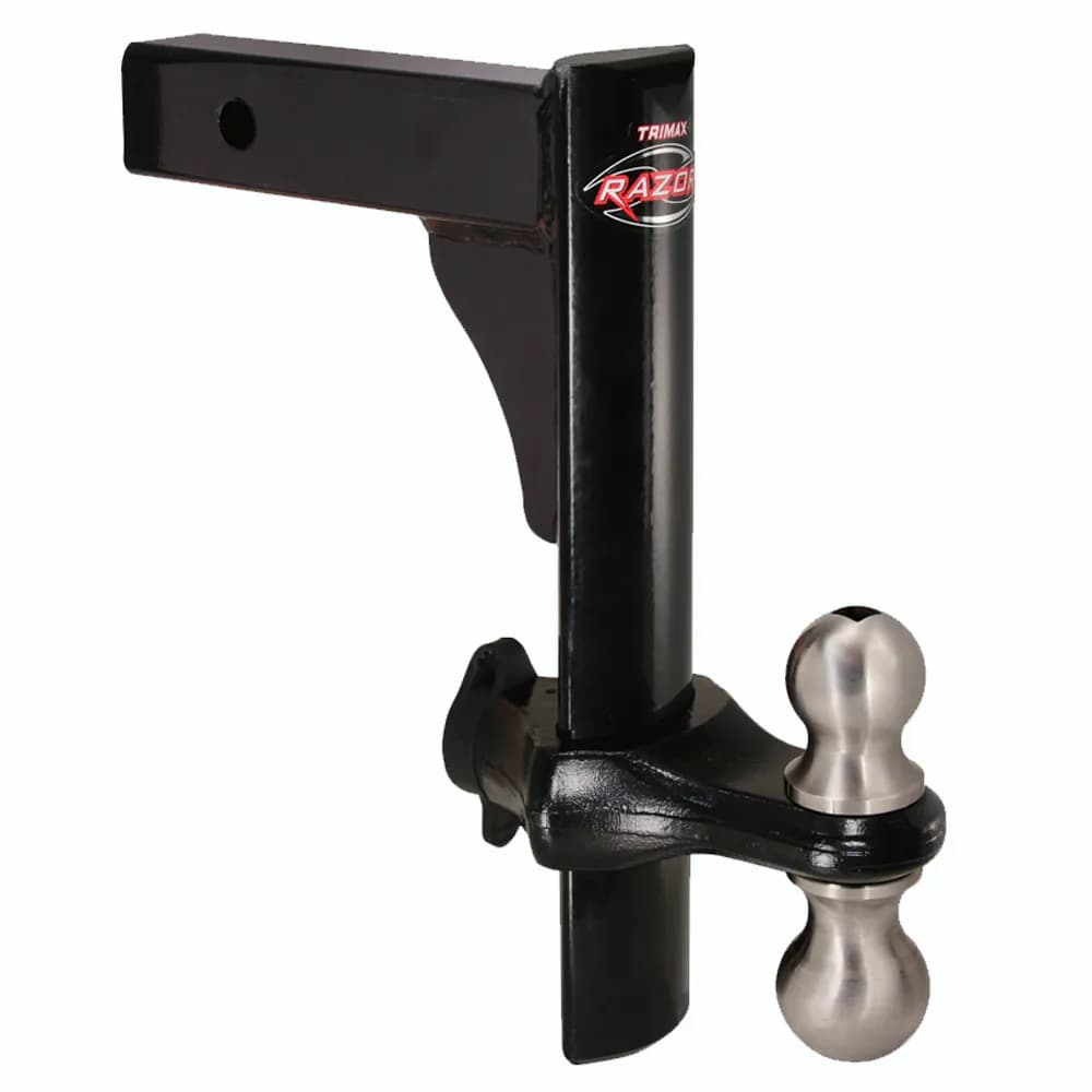 Trimax Razor 12in Drop/Rise Powder Coat Black (Does Include Towballs)