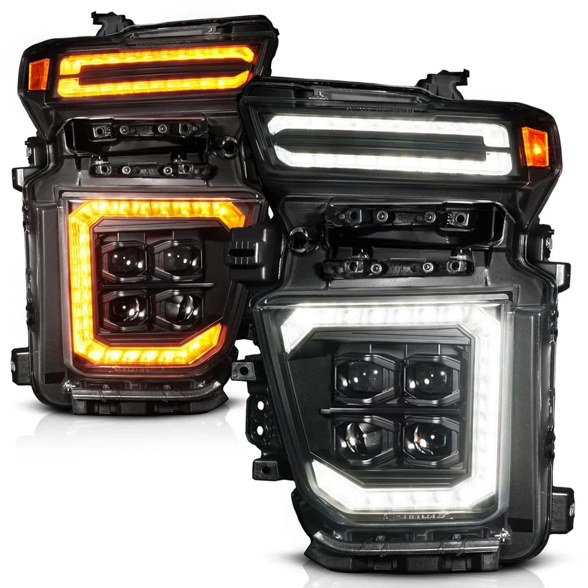 2023 Silverado 2500/3500 Zseries Full LED Projector Headlights Driver Side Bla