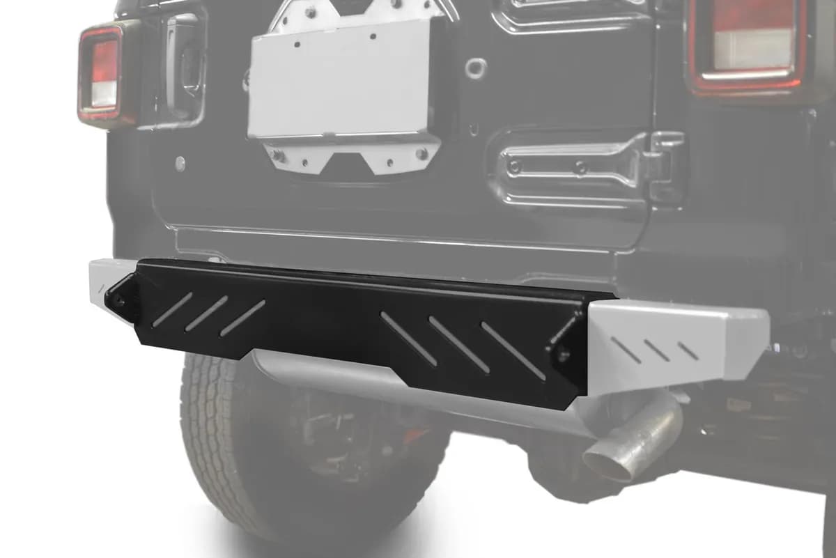 SteinjÃ¤ger Bumpers Wrangler JL 2018 to Present Rear Cap Style Bare