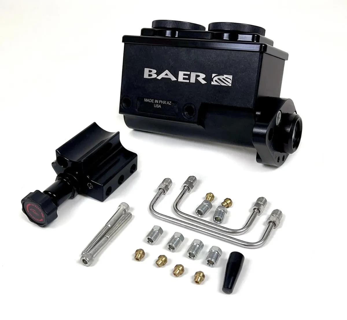 Bear Brakes Remaster Master Cylinder Assembly & Proportioning Valve, Kit, Black, 7/8" bore