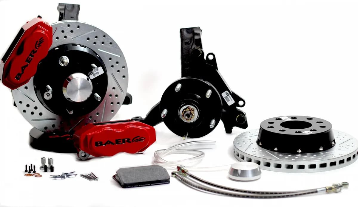Brake System 11 Inch Front SS4+ Red 78-87 GM G Body BAER Brakes