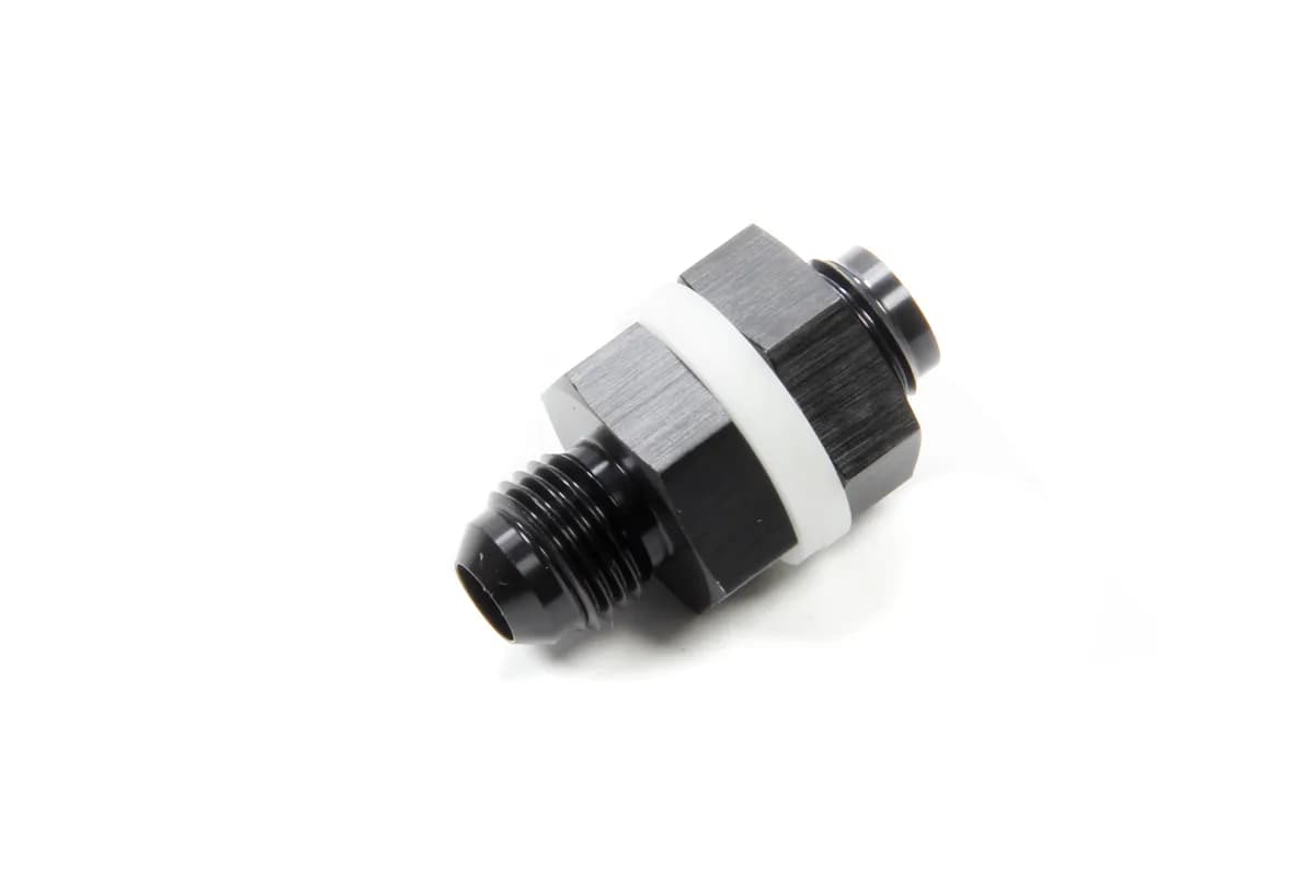 Vibrant Performance - 16892 - Fuel Cell Bulkhead Adapter Fitting; Size: -6AN; (W/ 2 PTFE Crush Washers & Nut)