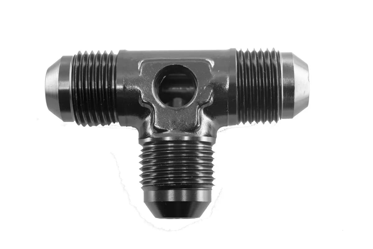 08 an Male Flare Tee With 1/8 in Npt Portblack